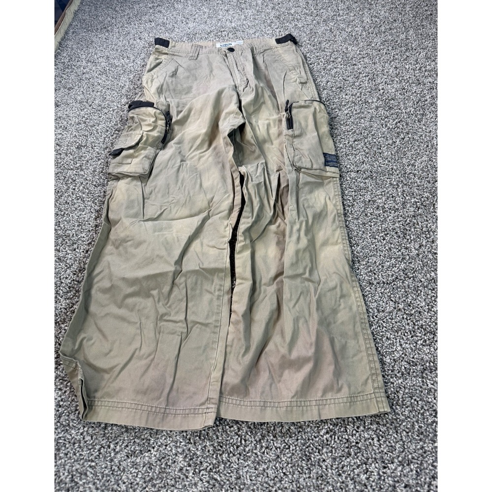 Vintage Y2K Old Navy Cargo Pants Men's Size 30X30 Beige Baggy
